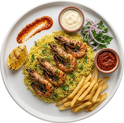 Grilled crevetten (جريلليد كريفيتتين)